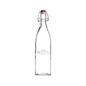KILNER Glass Clip Top Square Bottle 0.55 Litre