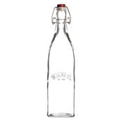 KILNER Glass Clip Top Square Bottle 1 Litre