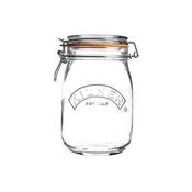 KILNER Clip Top Round Glass Jar 1 Litre