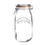 KILNER Clip Top Round Glass Jar 3 Litre