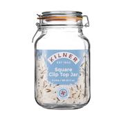 KILNER Glass Clip Top Square Jar 2 Litre image