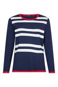 SUNDAY Stripe Jumper - Navy image