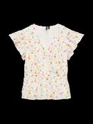 VERO MODA Siv Ruffle Sleeve Top - Print image