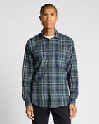 REMUS UOMO Tapered Long Sleeve Casual Shirt - Navy