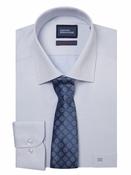 DANIEL GRAHAME Formal Long Sleeve Shirt &amp; Tie Set - Blue