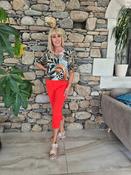 ROBELL Marie Crop Trousers - Orange