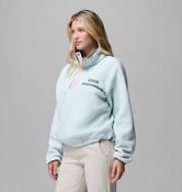 COLUMBIA Women's Helvetia™ II Cropped Sherpa Half Snap Fleece - Teal image
