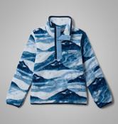 COLUMBIA Youth Helvetia II Sherpa Printed Half Snap Fleece - Blue image