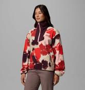 COLUMBIA Women's Sequoia Grove Printed Half Zip Fleece - Red image