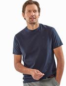 VEDONEIRE Casual Round Neck Cotton T-Shirt - Navy image