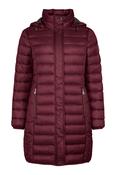 FRANDSEN Quilted Coat - Wine image