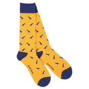 SWOLE PANDA Puffin Sock - Yellow image