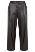 ROBELL Cloe 09 Faux Leather Crop Trouser 65cm - Dark Brown image