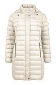 FRANDSEN Quilted Windproof Hooded Down Coat - Cream image