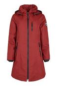 NORMANN Water Repellent Hooded Long Jacket - Burnt Orange