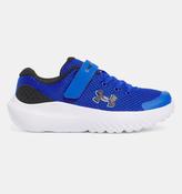 UNDER ARMOUR Boys' Pre-School UA Surge 4 AC Running Shoes - Blue