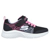 SKECHERS Girl's Microspec Plus - Swirl Sweet Trainers - Black | 303535L