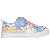 SKECHERS : Toddler Girls Twinkle Toes Trainers - Jumpin Clouds image
