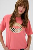 CULTURE Cilie Lips T-Shirt - Coral image