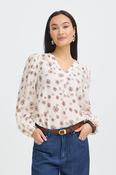 FRANSA Kalia Floral Blouse - White image
