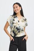 FRANSA Seen V-Neck T-Shirt - Khaki image