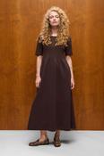 CULTURE Hilde Chabrina Rib Dress - Brown image