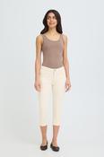 FRANSA Luxe Elli Capri Jeans - Cream image