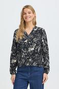FRANSA Flowa Blouse - Navy Print image