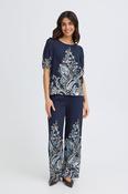 FRANSA Adara Trouser - Navy Print image