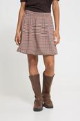 ICHI Kate Check Short Skirt image