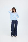 FRANSA Catona Blouse - Blue Stripe image