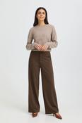 FRANSA Wide Leg Trouser - Brown image