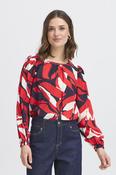 FRANSA Ariana blouse - Red Print image