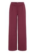 ICHI Kate Wide Leg Trouser - Wine image
