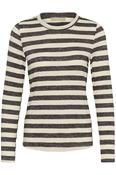 CULTURE Cat Alexandra Striped Top - Brown image
