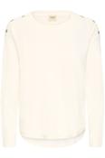 FRANSA Zubasic Round Neck Jumper - Cream image