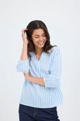 FRANSA Catona Blouse - Blue Stripe image