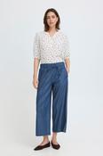 FRANSA Wide Leg Culotte - Denim image