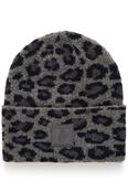 CULTURE Merva Beanie Hat - Grey Leopard image
