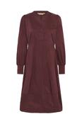 CULTURE Antoinette Rib Dress- Chocolate Truffle image