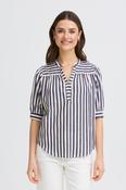 FRANSA Donnie Striped Blouse - Navy image