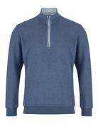 DG'S DRIFTER Half Zip Sweatshirt - Mid Blue image