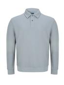 DG'S DRIFTER Long Sleeve Casual Polo Shirt - Light Grey image
