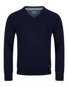 DG'S DRIFTER Navy Long Sleeve V-Neck Sweater - Navy