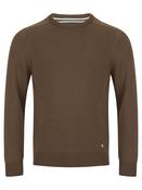 DG'S DRIFTER Brown Long Sleeve Crew Neck Sweater