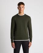REMUS UOMO Crew Neck Sweater - Khaki