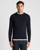 REMUS UOMO Crew Neck Sweater - Navy