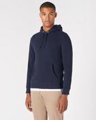 REMUS UOMO Tapered Fit Cotton-Blend Hoodie - Navy