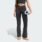 ADIDAS Women's 3-Stripes Studio All Me Flare X-Over Leggings - Black image