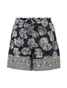 HAILYS Inara Ocean Print Shorts - Navy image